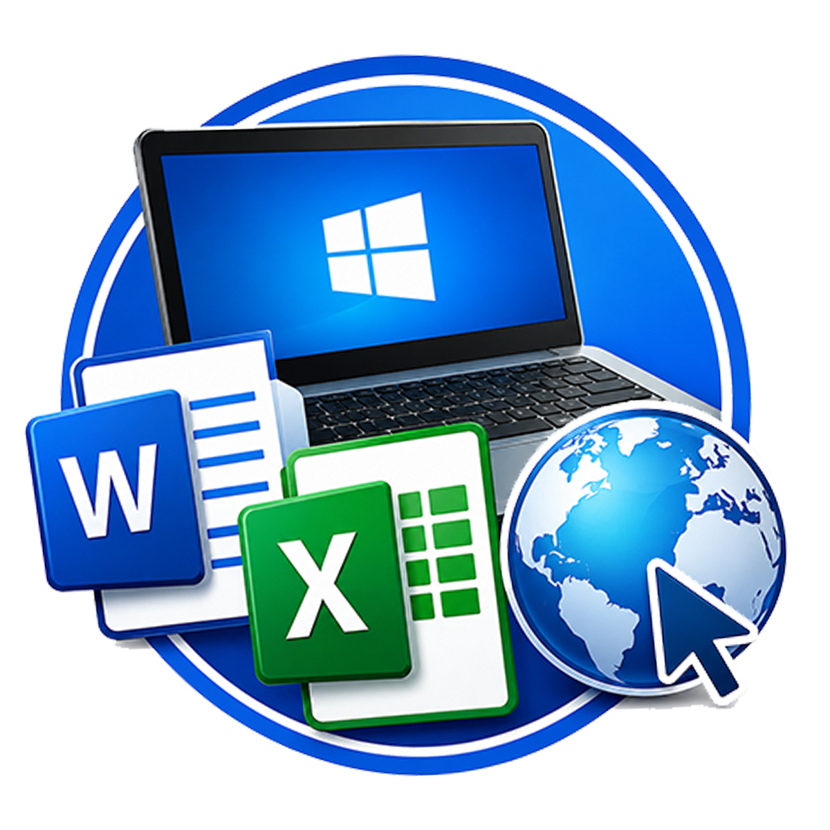 EN SALLE: Initiation à l’informatique – Windows, Microsoft Word, Microsoft Excel et Internet